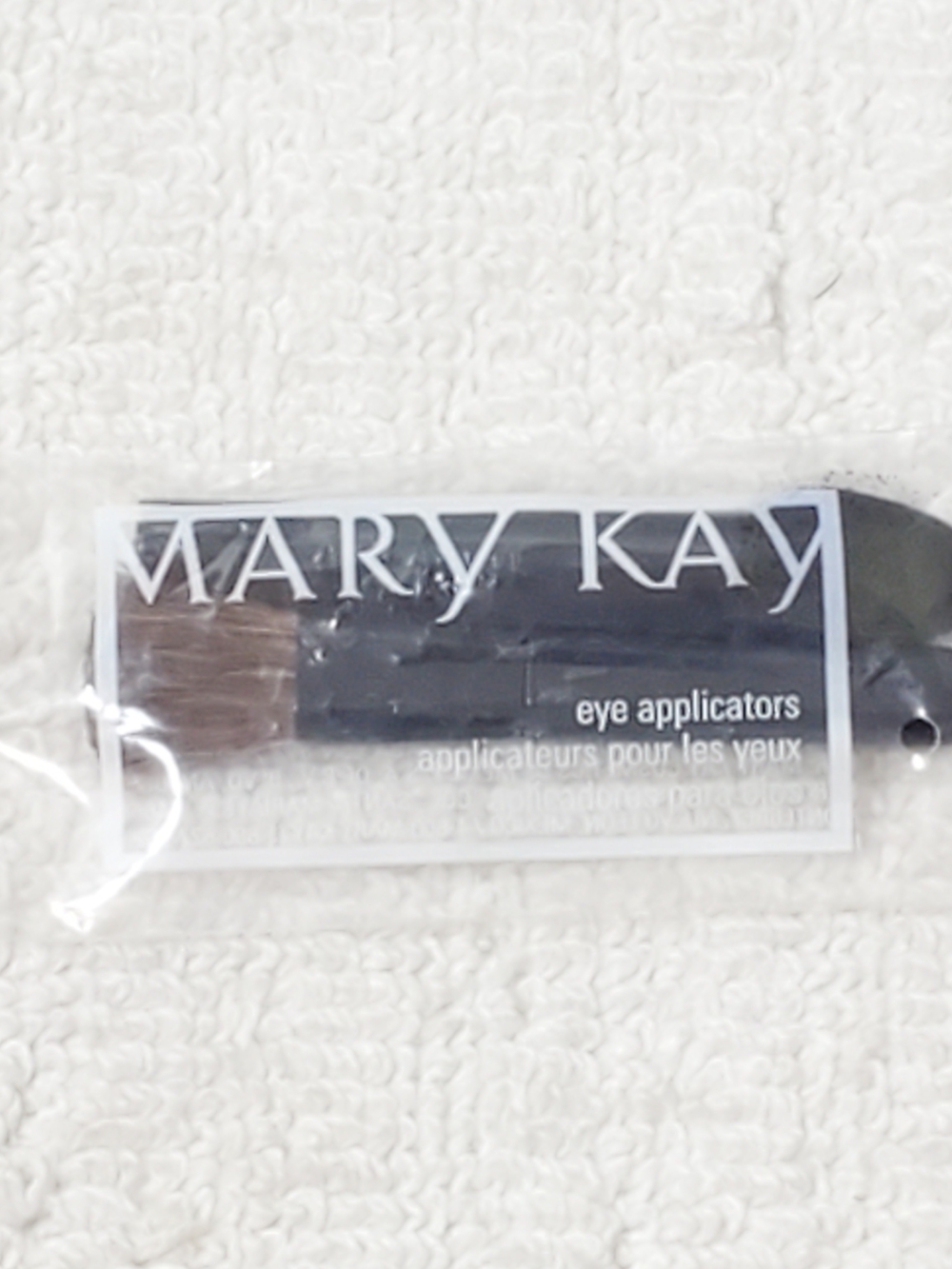 Mary Kay Eye Applicators 2 Piece Set Sponge and Brush Travel Size New Sealed